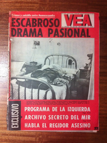Revista Vea Nº 1594- 18 Dic 1969- Archivo Secreto Del M I R