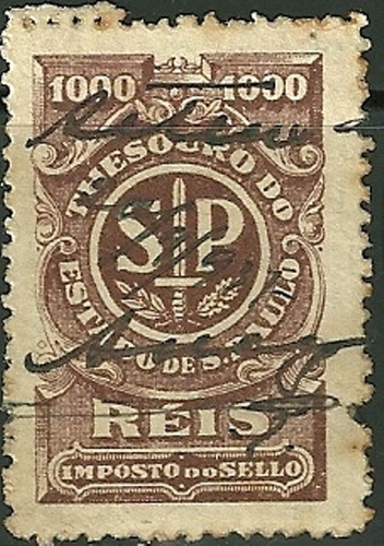 2503  Selo Fiscal 1000 Reis  1937