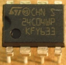 Eprom 24c04wp 24c04 - Virgem - Original - 10 Pçs