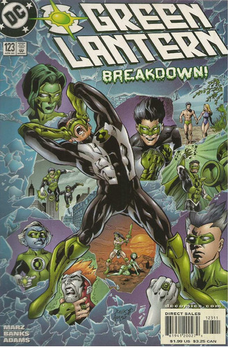 Green Lantern Nº 123 - Em Inglês - Editora Dc - Formato 17 X 26 - Capa Mole - 2000 - Bonellihq Cx02 Abr24