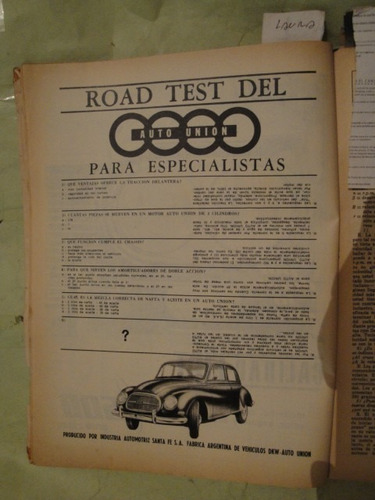 Publicidad Dkw Auto Union Año 1964