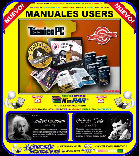 Imagen 1 de 4 de Manuales Users Técnico En Pc / Colección Completa /