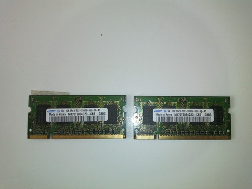 2gb Memoria Ram Ddr 2 Samsung Notebook 2x1gb