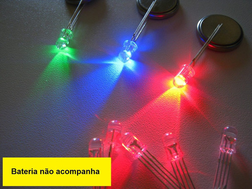 5x Led Rgb 5mm Alto Brilho Catodo Comum Sao Paulo Sp