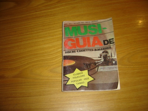 Musiguia De Discos Cassettes Magazines Octubre 1979