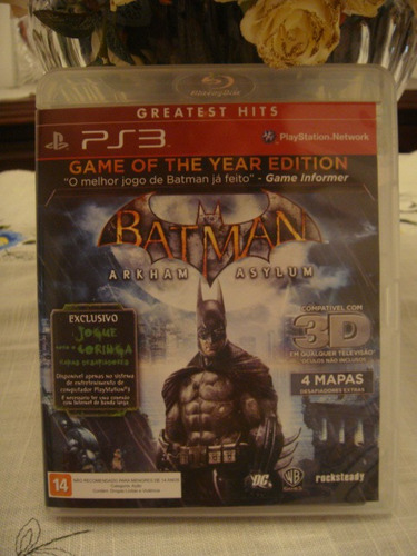 Batman Arkham Asylum Goty Ps3 Jogo Game