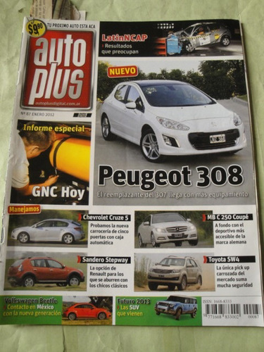Auto Plus 87 Vw Beetle Peugeot 308 Cruze Sandero Toyota Sw4