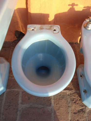 Antiguo Juego Standard Lavatorio Inodoro Bidet. Art 4510