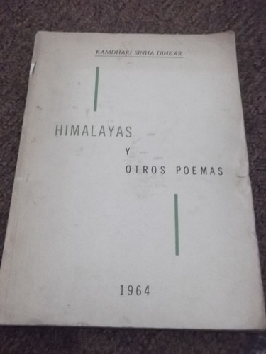 Himalayas Y Otros Poemas Sinha Dinkar 1964 U. De Concepción