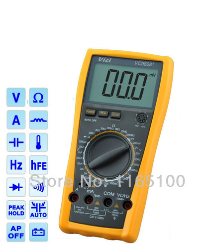 Multimetro Vichy Vc9808- Melhor Que Vc99 E Fluke 17b