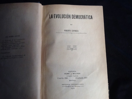 La Evolución Democrática - Roberto Espinoza - 1918