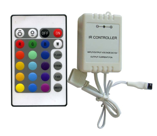 Controladora Y Control Remoto Para Led Rgb En Caseros