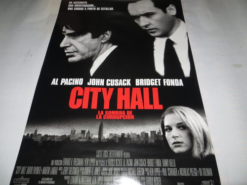 Poster Original De Cine City Hall:la Sombra De La Corrupcion