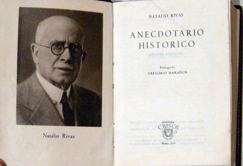 Rivas Anecdotario Histórico Aguilar Crisol 1951 España 
