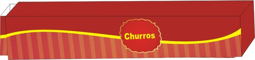 Embalagem Caixinhas Churros 500pçs E Tampa 100pçs Delivery