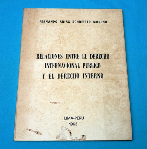 Relaciones Derecho Internacional Público F Arias Schreiber