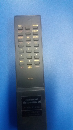 Control Remoto Rc700 Gral.instrument Tocom 5507 Mu