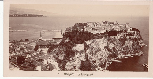 Antigua Foto Del Principado De Monaco 27,5 X 14 Cm Rara