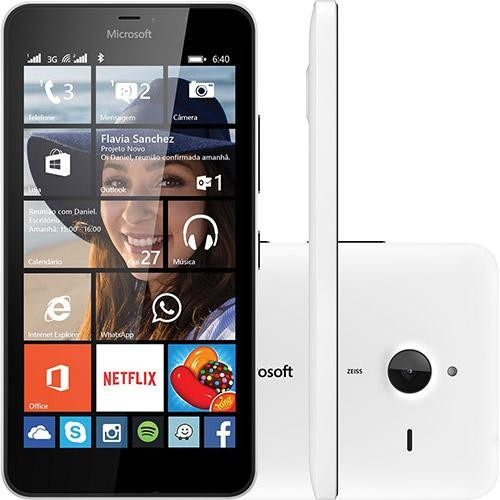 Celular Microsoft Lumia 640 Xl Dual Branco Windows Phone 8.1