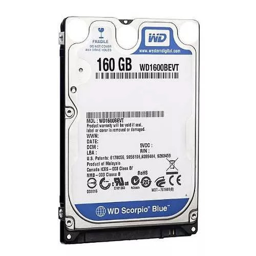 Hd 2.5 Sata Western Digital 160 Gb Para Pc  Com Garantia