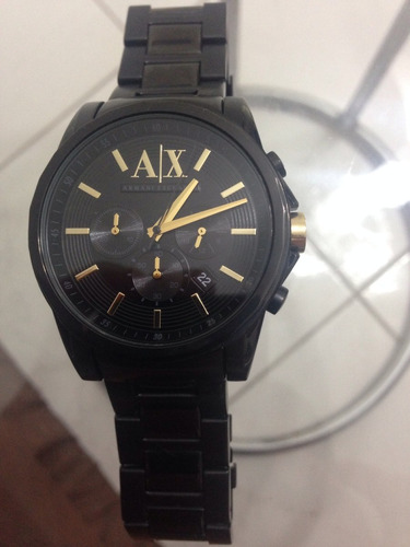 Relógio Armani Exchange Black - Novinho! Comprados Nos Eua