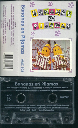 Bananas En Pijama Cassette Retro Infanil