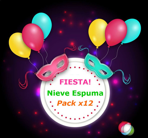 Imagen 2 de 10 de 12 Nieves Espuma Aerosol Pack Cotillon Combo Carnaval Fiesta