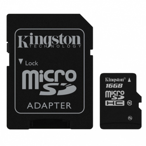 Kingston Micro Sd 16 Gb Con Adaptador Sd Clase 10 (gadroves)