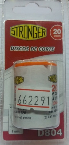 Mini Discos De Corte 1 Mm 20ds D804 Stronger - Herracor