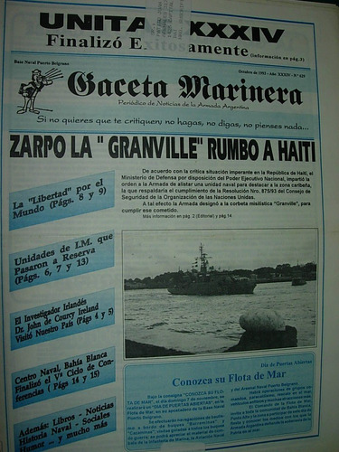 Suple Puerto Belgrano Diario Gaceta Marinera 629 Armada