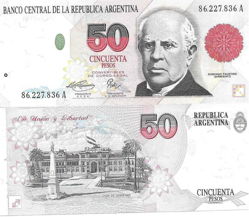 Billete 50 Pesos Convertibles Primer Diseño Serie A Excelent