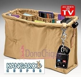 Organizador Kangaroo Bolsa Feminina Bege Pronta Entrega