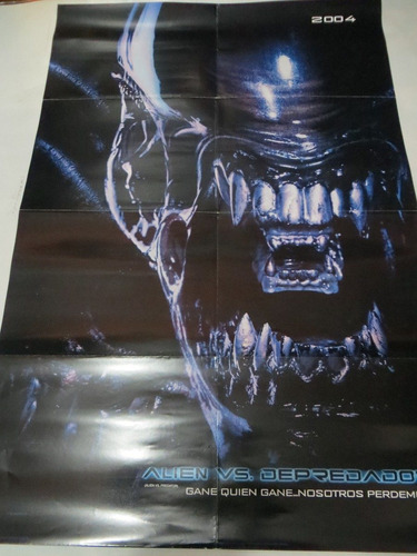 Poster Original De Cine  Alien Vs Depredador