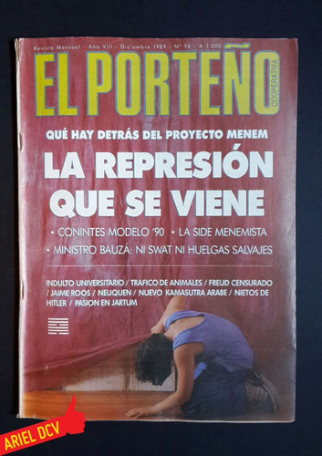 Revista El Porteño N°96 | Dic1989 | Menem | Side