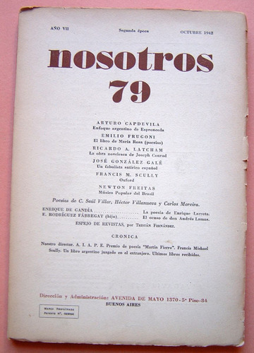 Revista Nosotros 79, 1942