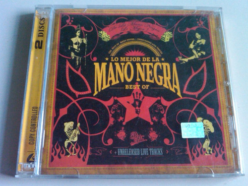 Mano Negra Best Of Unreleased Live Tracks 2cd Usado Nacional