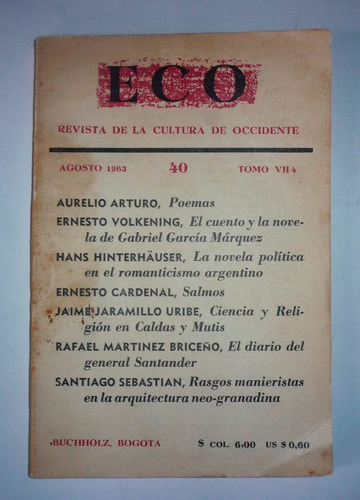 Eco Revista De La Cultura De Occidente Numero 40