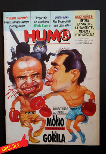 Revista Humor N°358 | May1993 | Menem | Mono Gatica