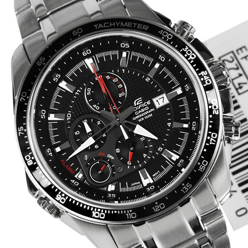 Relógio Casio Edifice Ef-545d Preto Alarme - Leia Descrição