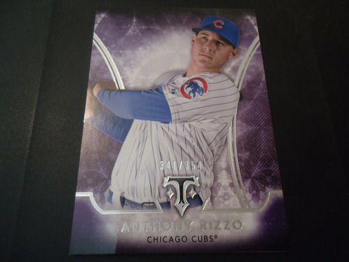 2015 Topps Triple Threads #31 Anthony Rizzo Purple /354 Cubs