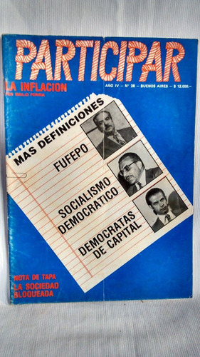 Revista Participar 1981 Num 28 José Andreasen Ed Participar