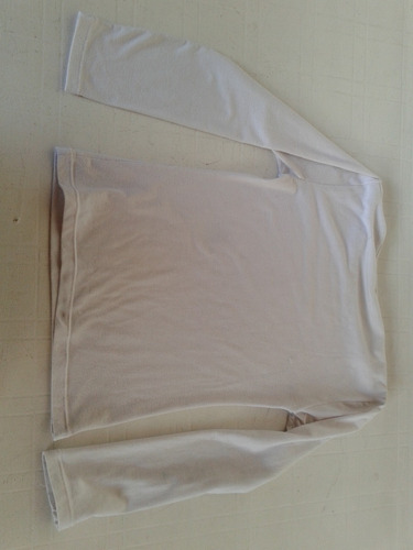 Remera Blanca De Algodon Talle S