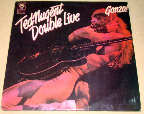 Ted Nugent Double Live Gonzo Lp Doble Argentino Promo  Kktus