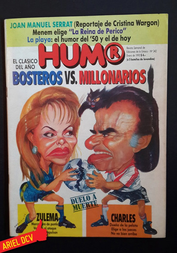 Revista Humor N°342 | Ene1993 | Menem | Zulema