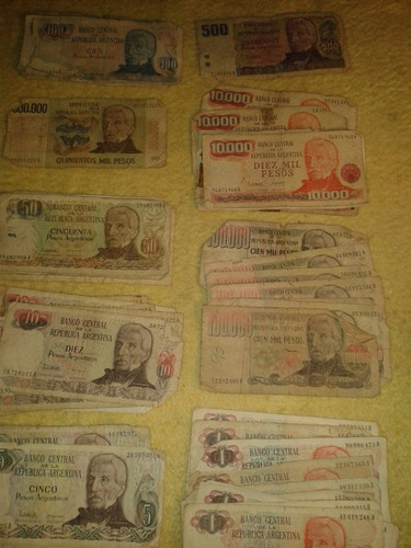 Coleccion Billetes Peso Austral Cruzeiro