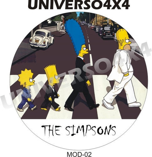 Capa Estepe Ecosport 2005 A 2020 Simpsons Beatles Road M0202