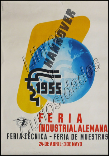 Afiche Antiguo (poster) Hannover 1955. 22995