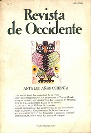 Revista De Occidente Nº1 Aranguren De Ventos