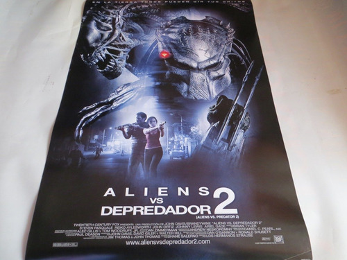 Poster Original De La Pelicula  Alien Vs Depredador 2