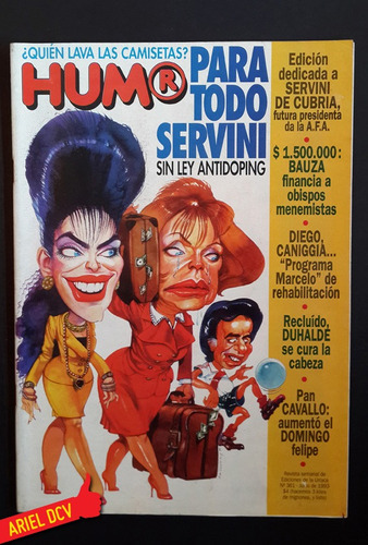 Revista Humor N°361 | Jun1993 | Servini De Cubria